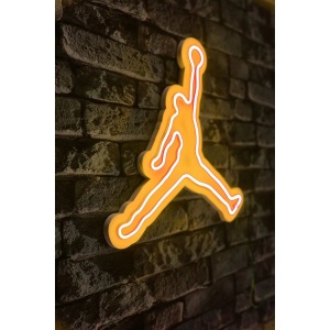 Wallxpert decor de perete LED neon 42x40x2 cm, neon IP67, sablon PVC, cablu 375cm, adaptor 12V 4A, alb si galben - Verificat B · Re-Bloom - Img 6
