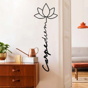 Wallxpert decor de perete metal, 21x60 cm, grosime 1.5mm, 0.101 kg, negru - Verificat A · Re-Bloom - Img 4