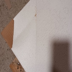 Wallxpert tablou decorativ canvas, 100x140 cm, panza 100%, rama lemn 100% grosime 3-4 cm, carlige preinstalate, alb/auriu - Verificat B · Re-Bloom - Img 3