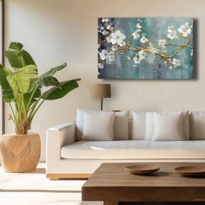 Wallxpert tablou decorativ canvas, 45x70 cm, panza 100% grosime 2.8mm, cadru lemn pin 100%, multicolor - Verificat A · Re-Bloom - Img 3