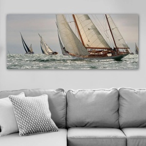 Wallxpert tablou decorativ canvas, 50x120 cm, panza 100%, cadru lemn 100% grosime 3 cm, format panoramic, multicolor - Verificat A · Re-Bloom - Img 2