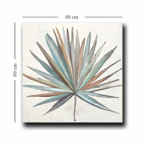 Wallxpert tablou decorativ canvas, 69x69 cm, panza 100% grosime 2.8mm, cadru lemn pin 100%, multicolor - Verificat A · Re-Bloom - Img 2