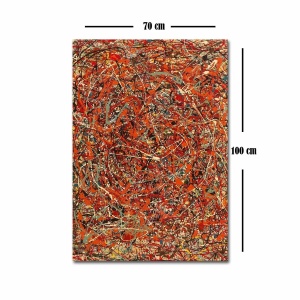 Wallxpert tablou decorativ canvas Furia, 70x100 cm, panza piele de caprioara, cadru lemn 100% grosime 3cm, multicolor - Verificat A · Re-Bloom - Img 3