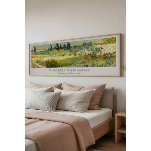 Wallxpert tablou decorativ inramat, 50x120 cm, MDF 2.7mm, cadru lemn masiv 2 cm, imprimare digitala, format panoramic, multicolor - Verificat A · Re-Bloom - Img 2