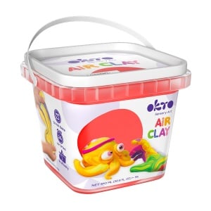 Air Clay pentru modelaj, 200g, Okto - Rosu - Img 2