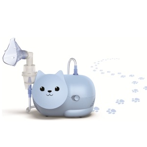 Aparat aerosoli cu compresor OMRON Nami Cat, include masca pentru copii, kit nebulizare, Resigilat, Grad A - Img 1