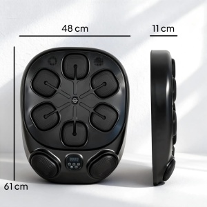 Aparat de box muzical Re-Bloom, spuma PU/ABS/EVA, 61x48x11 cm, 9 moduri, LED RGB, Bluetooth, cablu Type-C 2m, negru - Verificat A · Re-Bloom - Img 2