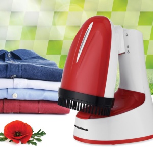 Aparat de calcat vertical Heinner HGS-1400RD, Putere 1240-1470W, Talpa din inox, Pliabil pentru depozitare usoara, Perie inclusa, Capacitate rezervor apa 120ml, Alb/Rosu - Img 4