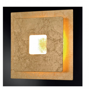 Aplica de perete LED Ennis fier/sticla acrilica, aurie, 1 bec, 230 V - Img 2