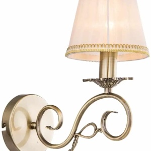 Aplica Globo Lighting Genoveva III, 1xE14, auriu-bej-bronz antic