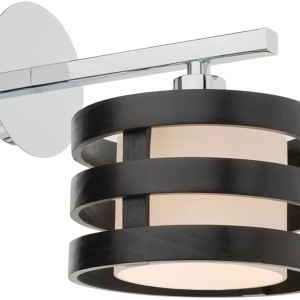 Aplica Smarter Kim, 1xE14, alb-crom-wenge