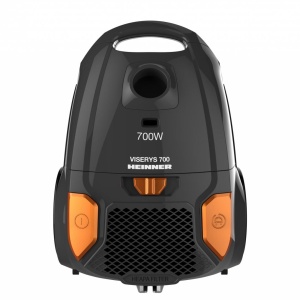 Aspirator cu sac Heinner HVC-MGRY1400-V2, Putere 700W, Sac textil, Capacitate 3L, Putere variabila, Tub telescopic metalic, Negru - Img 2