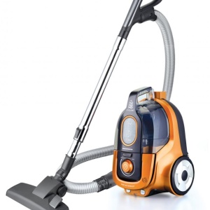 Aspirator fara sac Heinner HVC-V750OR, Putere 750W, Capacitate 2.2L, Filtrare ciclonica, Portocaliu