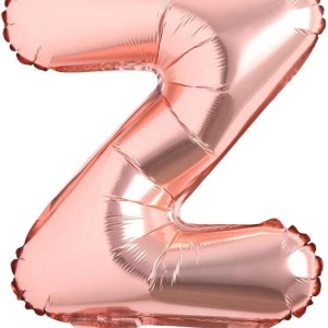 Balon aniversar Maxee, litera Z, folie, roz, 40 cm