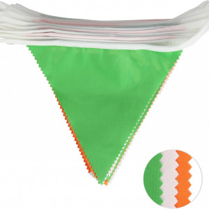 Banner pentru petrecere aniversara G2PLUS, textil, verde/portocaliu/alb, 12 m - Img 7
