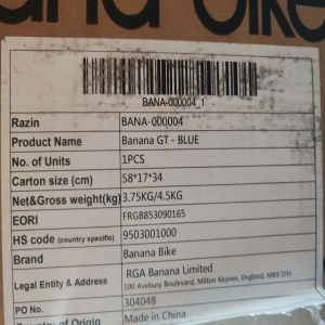 Bicicleta fara pedale Balance Bike, banana bike, 12 inch, varsta 2-5 ani, cadru din aluminiu, albastru, Resigilat, Grad A - Img 6