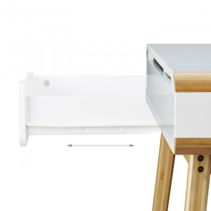 Birou Egbert, lemn, alb/maro, 73,5 x 100 x 45 cm - Img 5