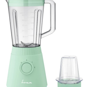 Blender de masa Fram FBL-R600GBL, Putere 600W, 2 Viteze + Pulse, Bol 1.5L, Rasnita, Vernil - Img 1