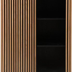 Bufet Linea din MDF, negru, 135 x 98cm - Img 4