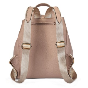 C'iel, Rucsac de piele naturala cu bretele ajustabile Milo, Roz somon, 31x28.5x14, Resigilat, Grad A - Img 4