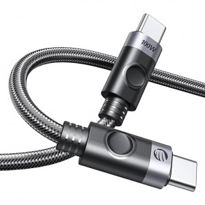 Cablu compatibil cu diferite modele de telefoane si laptop-uri cu interfata USB-C la USB C, ORICO, 100W - Img 1