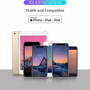 Cablu de incarcare rapida Syncwire, compatibil iPhone 12 PRO Max 11 PRO Max SE XS Max XR X 8 7 6 Plus, iPad și altele, 2m - Img 3