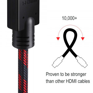 Cablu HDMI Chliankj, negru/rosu, 15 m - Img 6