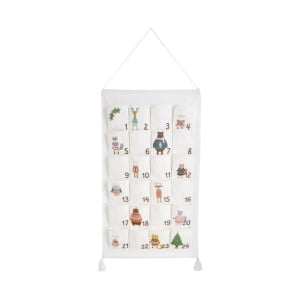 Calendar de Advent pentru Craciun Butlers, textil, natur, 71 x 123 cm