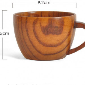 Cana Pioneer Clan, lemn masiv, maro, 6,5 x 9,2 cm, 210 ml