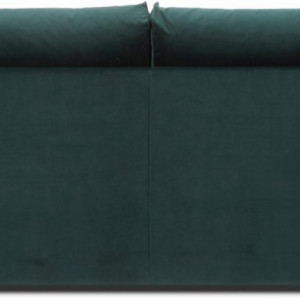 Canapea Balmira cu 3 locuri din catifea verde închis, 240 x 76 x 96 cm - Img 2