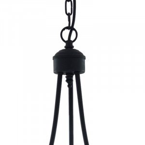 Candelabru Arness, metal, negru, 47 x 46 x 46 cm - Img 3
