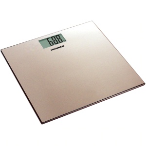 Cantar de baie Heinner HBS-180SSGD, 180Kg, Platforma din inox, 30x30cm, Display LCD, Auriu - Img 1