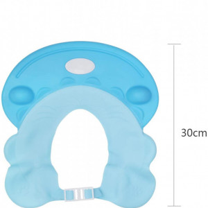 Capac de protectie pentru baie la copii ZERHOK, albastru, silicon, 30 x 26 cm - Img 2