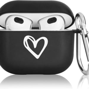 Carcasa de protectie pentru Airpods 3 Newseego, TPU/metal, negru/alb/argintiu