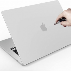 Carcasa de protectie pentru MacBook Air TeDaWen, plastic, transparent, 13.6 inchi - Img 5