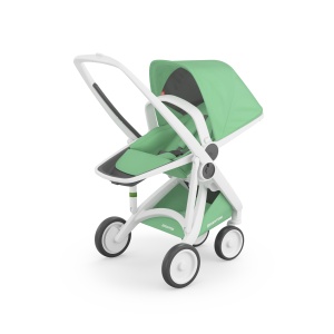 Carucior 2 In 1, Greentom, 100% Ecologic, White Mint - Img 4