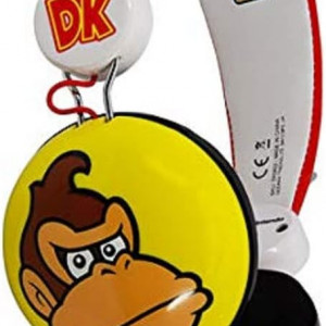 Casti pentru copii Donkey Kong 2 OTL, poliuretan, multicolor, mufa de 3,5 mm