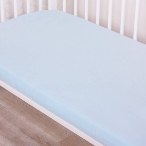 Cearsaf patut 90x40 50 cm bumbac 100% bleu - Img 3