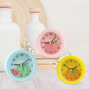 Ceas desteptator pentru copii Edillas, ABS, roz, 9,5 x 4,2 x  9,5 cm 
