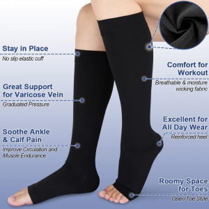 Ciorapi medicali de compresie Beister, licra, negru, marimea XS - Img 5
