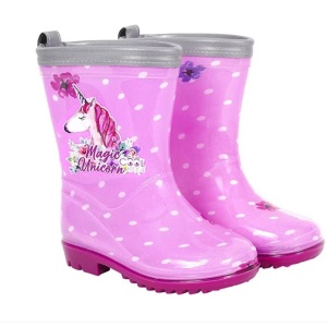 Cizme de cauciuc Perletti magic unicorn marime 24 25 roz