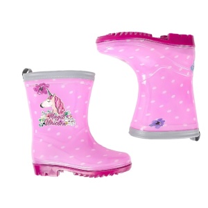 Cizme de cauciuc Perletti magic unicorn marime 30 31 roz