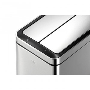 Coș de gunoi Deluxe, cu senzor de miscare, argintiu, 40 L, 66 x 46 x 27 cm - Img 2