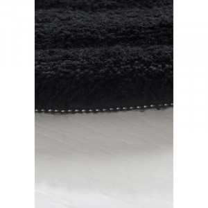 Covor de baie Marmaduke, acril, negru, 90 x 90 cm - Img 2