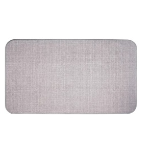 Covor de intrare Seekua, cauciuc/textil, gri deschis, 43 x 75 cm - Img 1