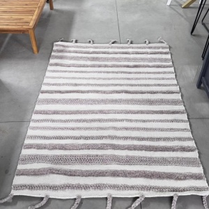 Cumpara Covor Elbgestoeber, lana/ bumbac/ poliester, maro/crem, 160 x 230 cm de la Chilipirul-zilei în rate, cu cardul sau plata la livrare!