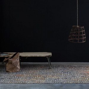 Covor Llescas, textil, gri/maro, 160 x 230 cm - Img 5