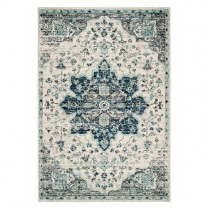 Covor Malik, textil, fildes/albastru, 200 x 300 cm