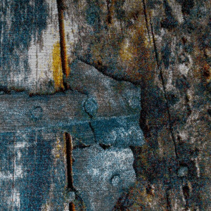 Covor Ryan, polipropilena, turcoaz/galben, 160 x 230 cm - Img 3