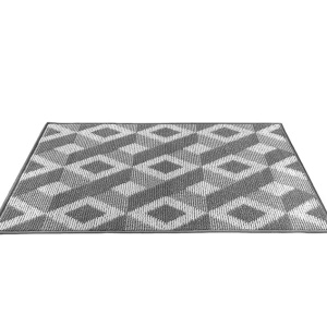 Covoras de intrare DEXI, polipropilena, gri/alb, 50 x 80 cm - Img 1